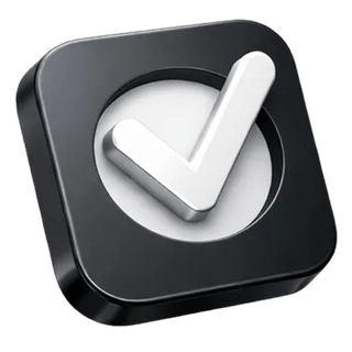 3D confirmation tick icon on the G-GlobalBraxen about page
