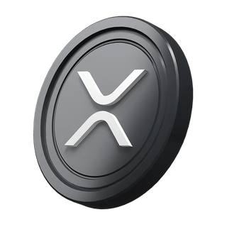 Graphic of an XRP coin for a cryptocurrency starter guide